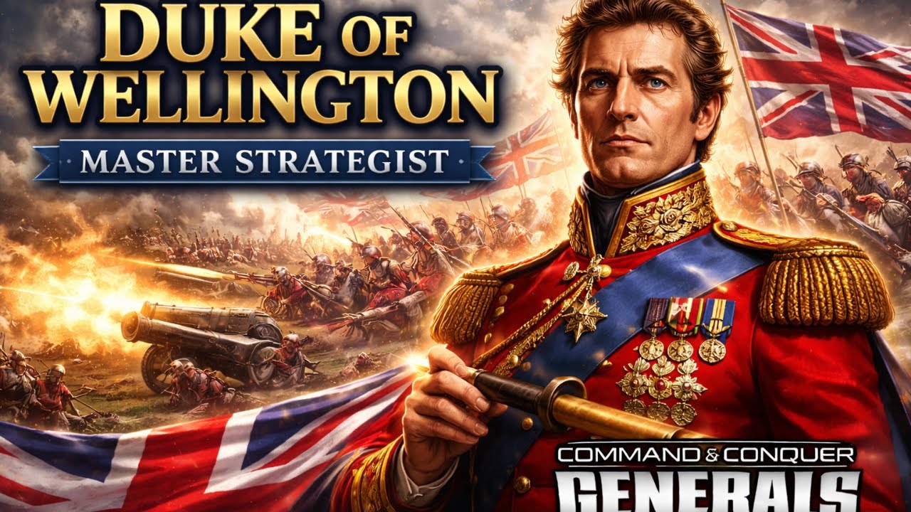 Command & Conquer: Generals–Zero Hour. Playing using Duke of Wellington's strategies and tactics.