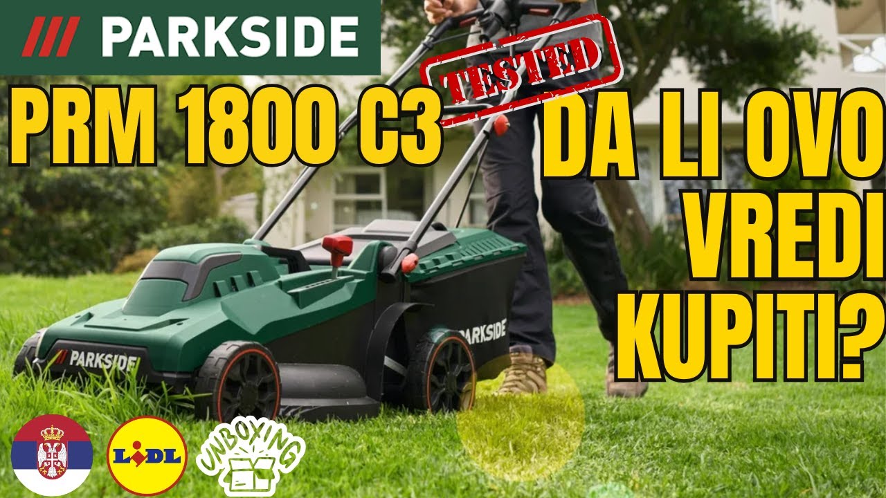 ELEKTRIČNA KOSILICA ZA TRAVU Parkside PRM 1800 C3  PERM SRPSKI SRBIJA LIDL