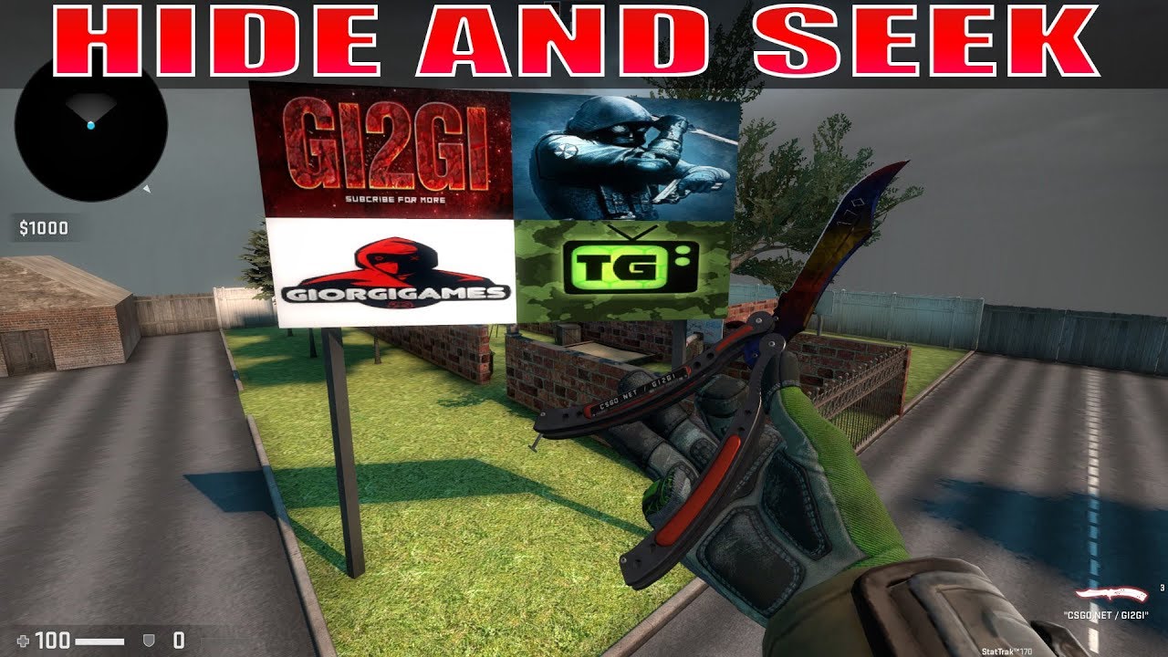 CSGO დამალობანა HIDE AND SEEK IrakliGamer GiorgiGames Temurgvaradze GI2GI LALA