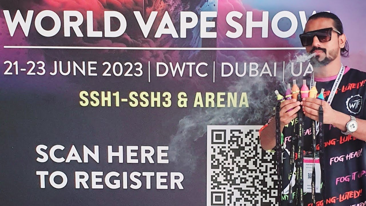 World vape show2023  in dubai trade centre  #smoke #vape #mustwatch #myvlog
