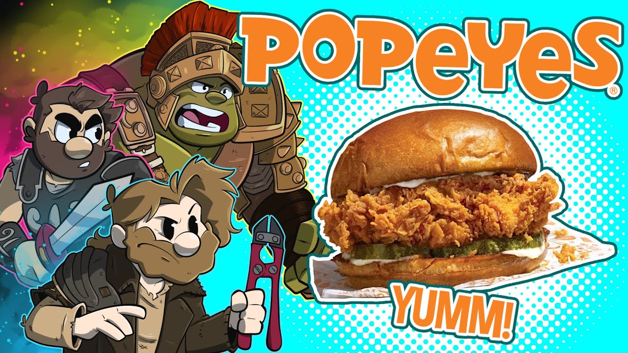 Fast Food 'N Friends Review | Popeyes | Super Beard Browl