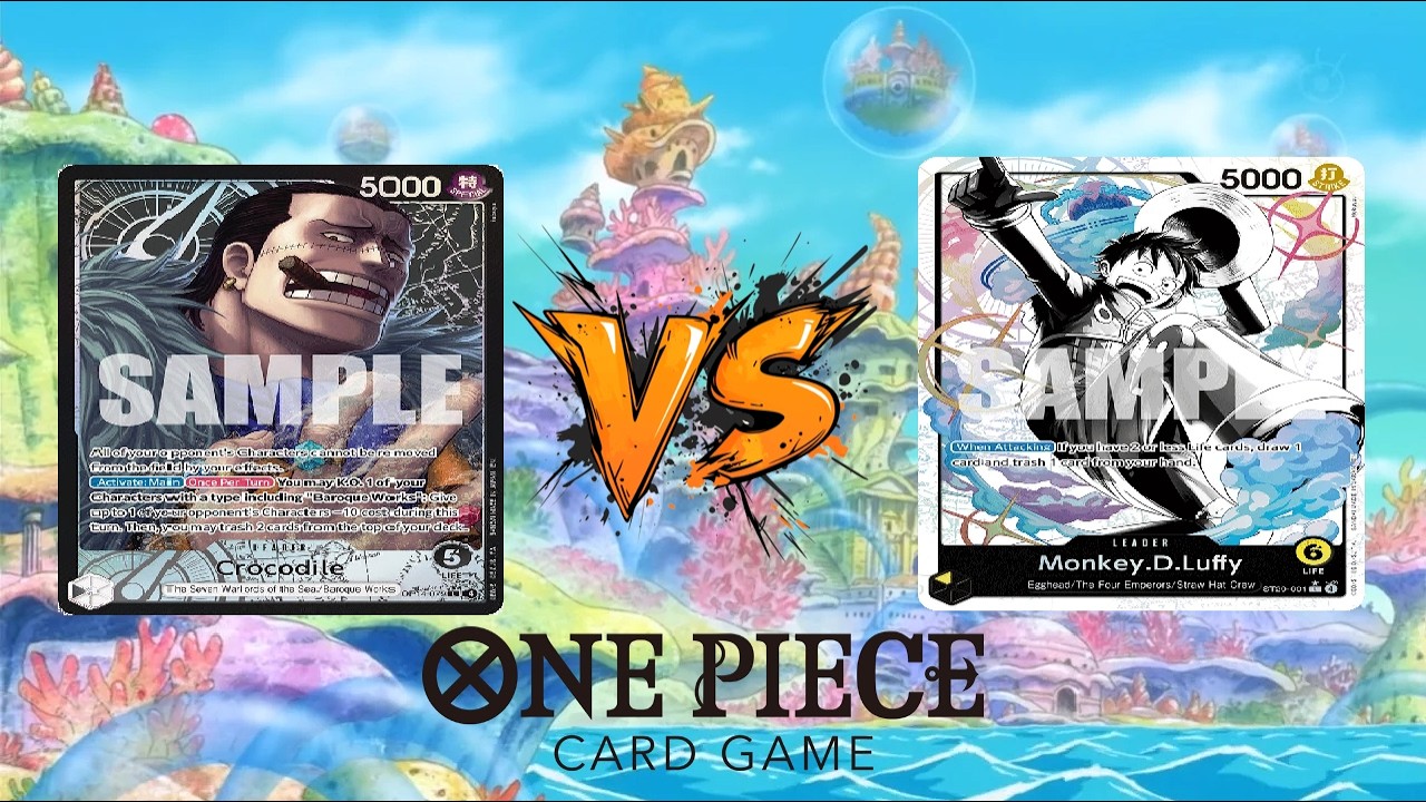 OP14 LOCALS GAMEPLAY ROUND 3 - BLACK CROCODILE VS ST29 MONKEY D LUFFY