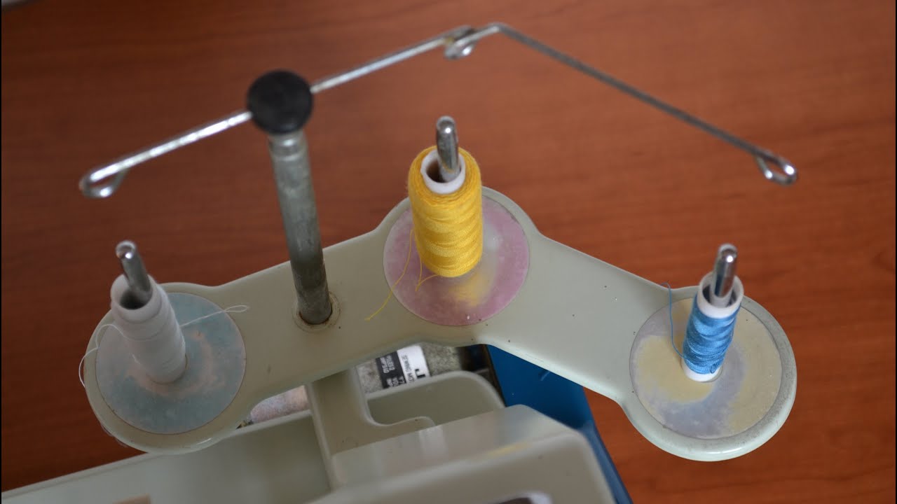 How to Thread a Serger. Threading a 3 Thread Overlock