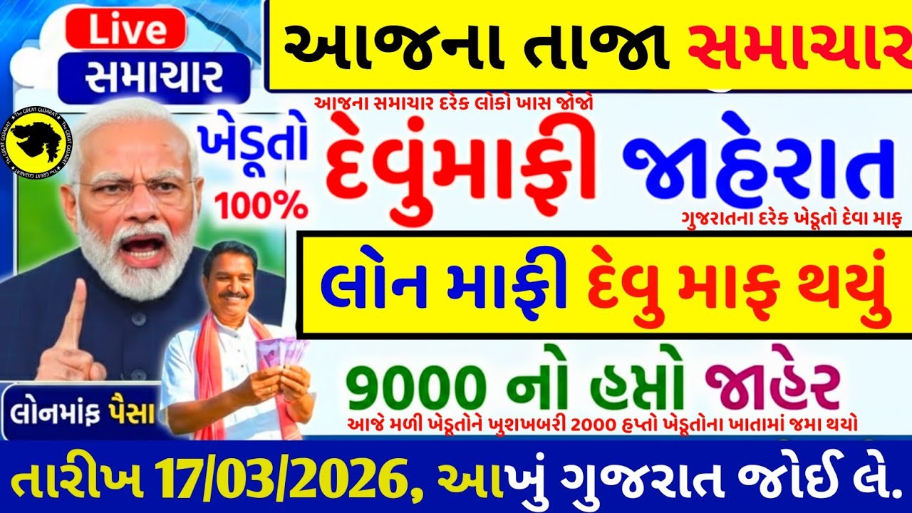 દેવા માફી સમાચાર, ખેડૂત સમાચાર = khedut samachar | commodity Trend / khedut | ikhedut ન્યૂઝ / યોજના