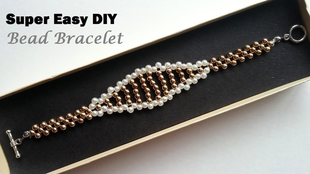DIY Elegant Bracelet. Easy beading tutorial. Beginners beading pattern