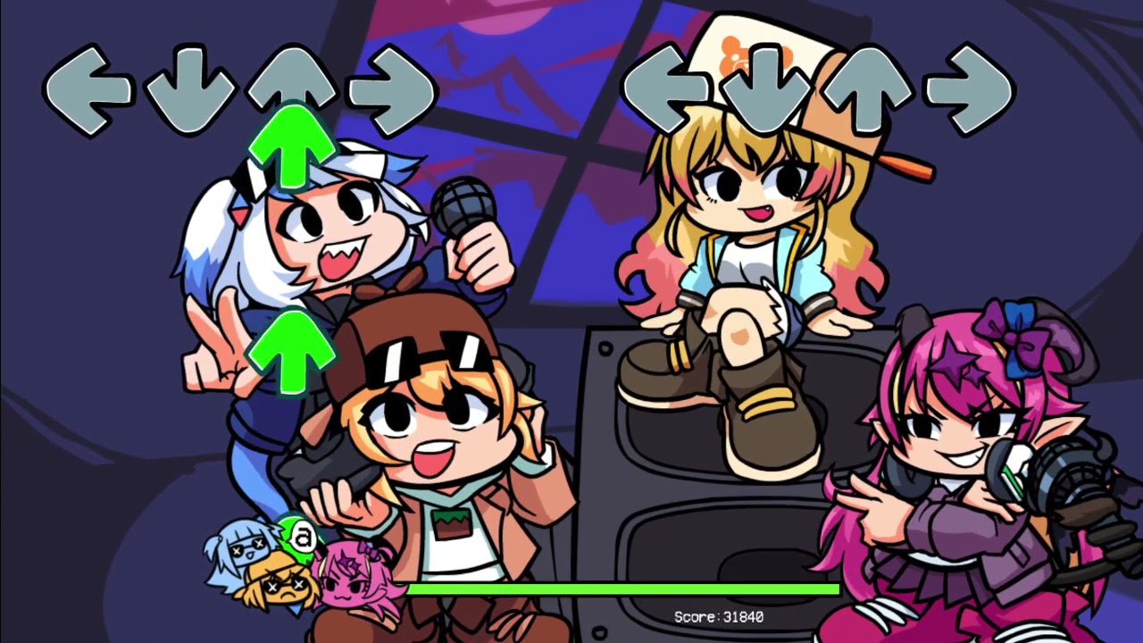 [Friday Night Funkin'] Sharkventure!! By Gawr Gura (Feat. Camellia) (Holofunk mod V3.5.1)