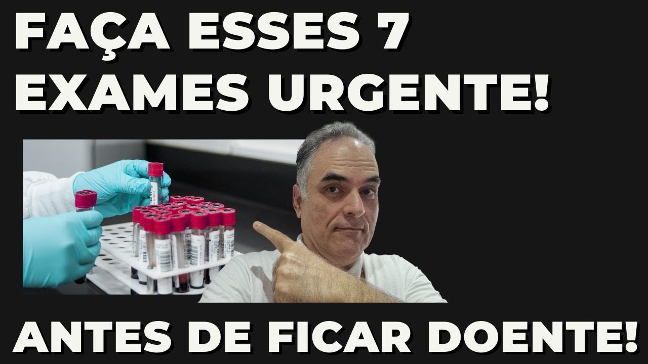 Faça estes 7 exames de sangue o mais rápido possível!