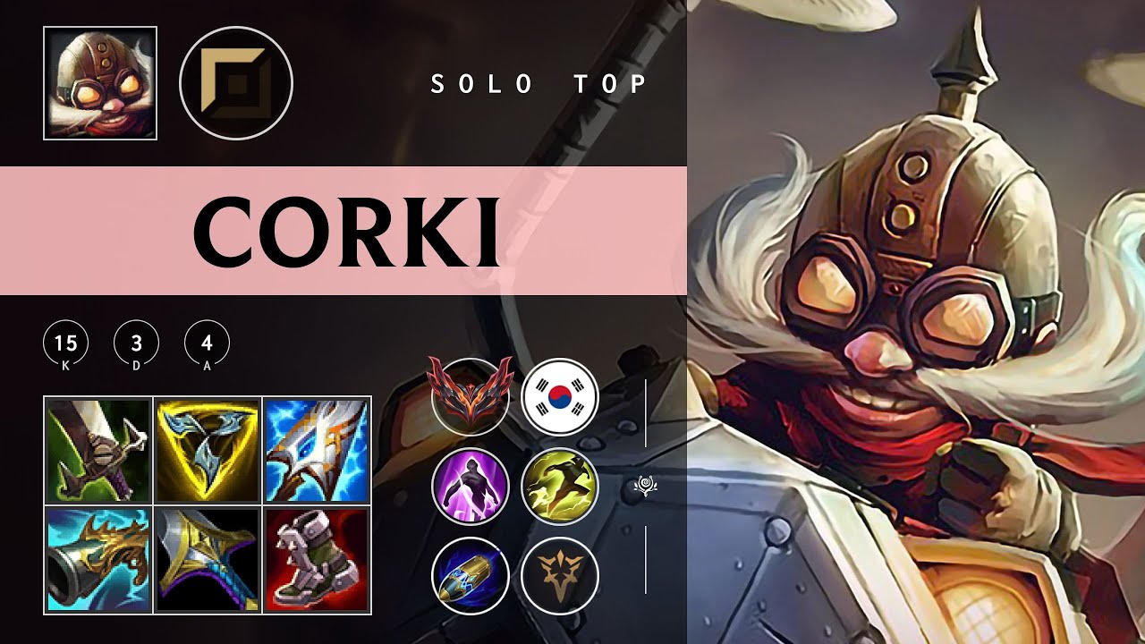 Corki Top vs Warwick - KR Grandmaster Patch 25.24