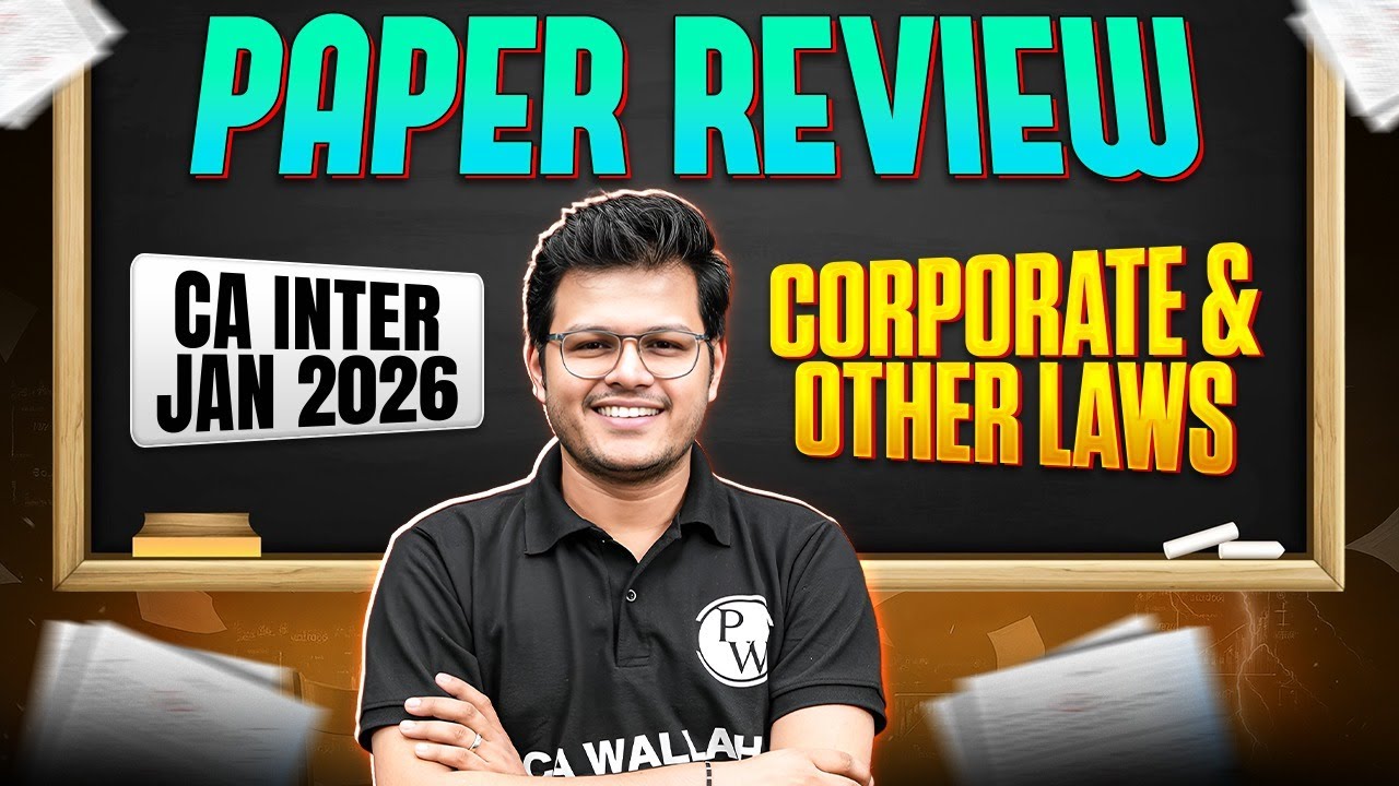 CA Inter Corporate And Other Laws: Paper Review | Exam Analysis | Jan 2026 Exams | CA Chaitanya Jain