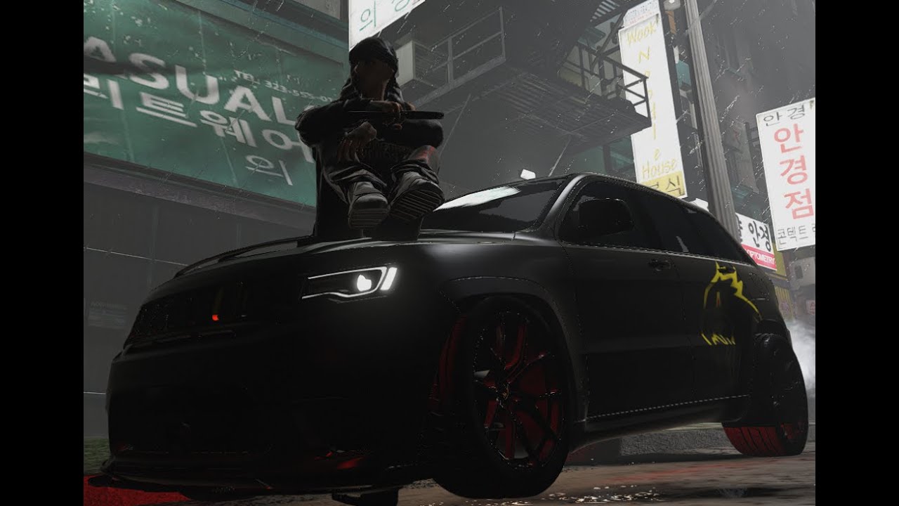 Baby Knocks Slides in an ALL Blackout Trackhawk in GTA 5 RP