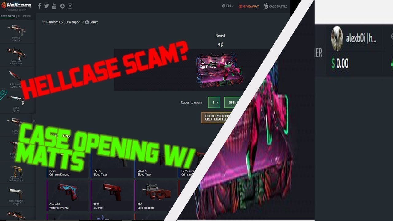 IS HELLCASE A SCAM?!?! (Hellcase case opening w/ friend)