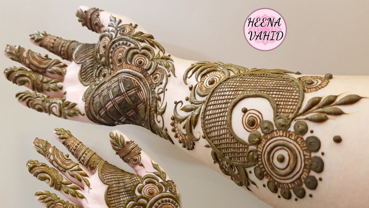 Heavy Thick Dubai henna design for front 2021 | Heena Vahid.