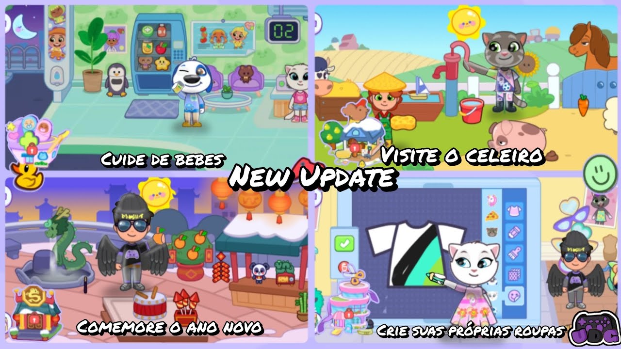 (New update)crie suas roupas,comemore o ano novo Lunar e muito mais (talking tom and friends world)