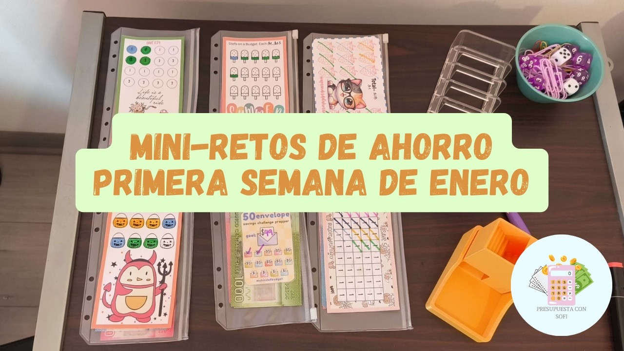 Mini retos de ahorro primera semana de enero