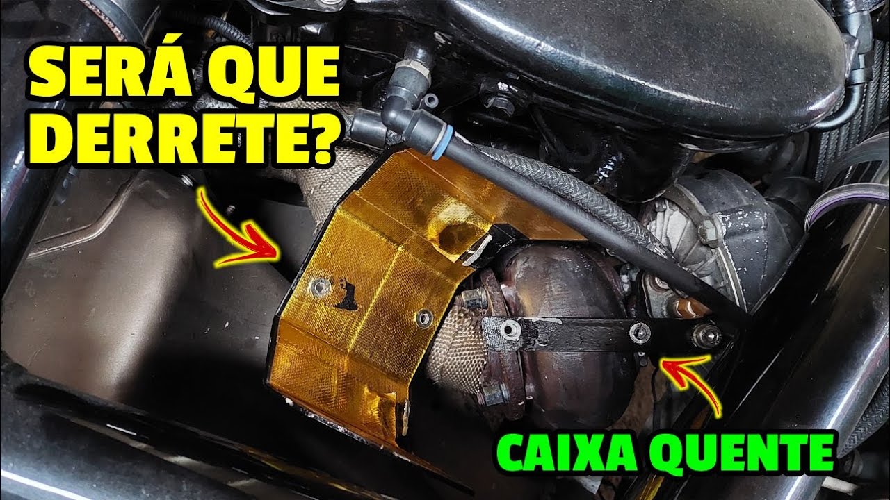 GOLD TAPE REALMENTE AGUENTA TEMPERATURA? INSTALAMOS NA CAIXA QUENTE DA TURBINA!