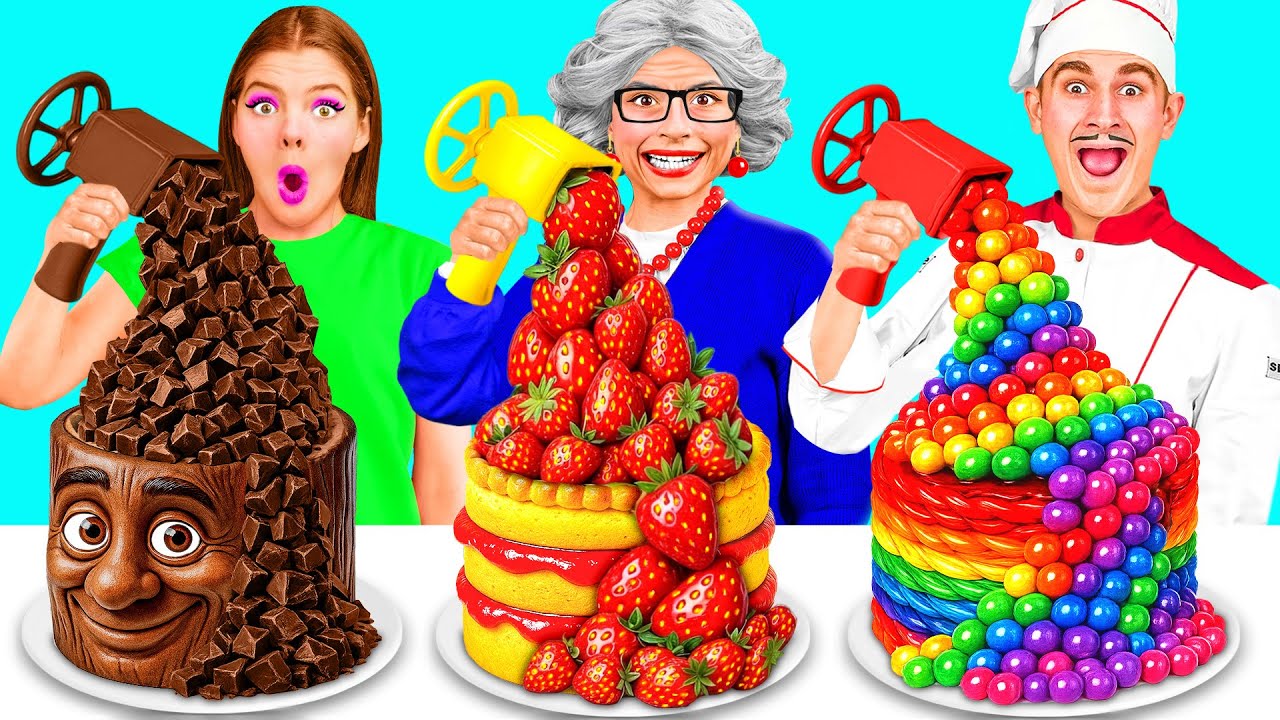 Кулинарный Челлендж: Я против Бабушки | Безумная Кулинарная Битва от DaZaZa Challenge