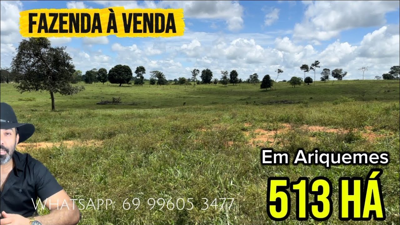 Fazenda à venda de 513 há em Ariquemes - Rondônia 