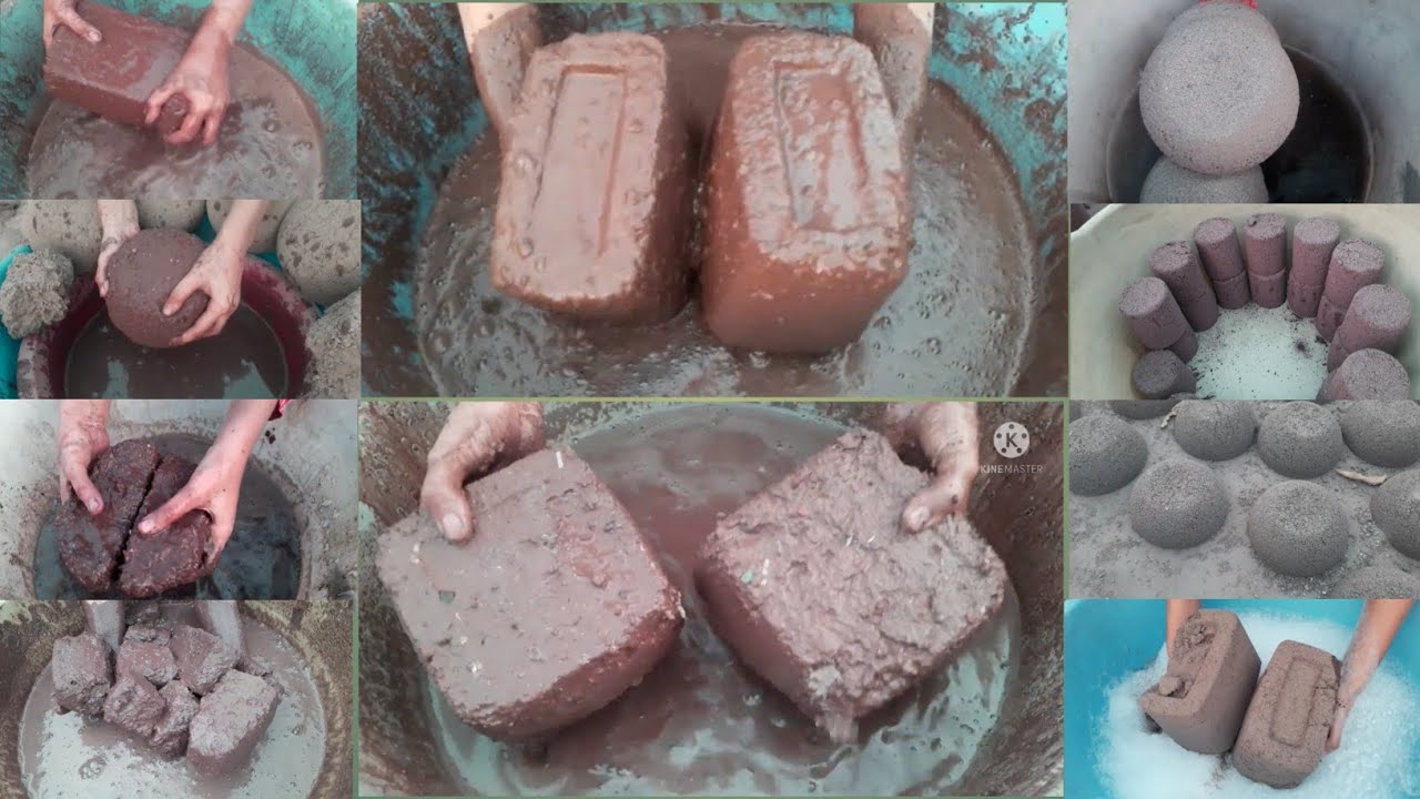 ASMR Edits:Non stop chocolate brown dirt 🤎 dry+dipping+mixing+💦 crumbling||so yummy must watch🪄🪄