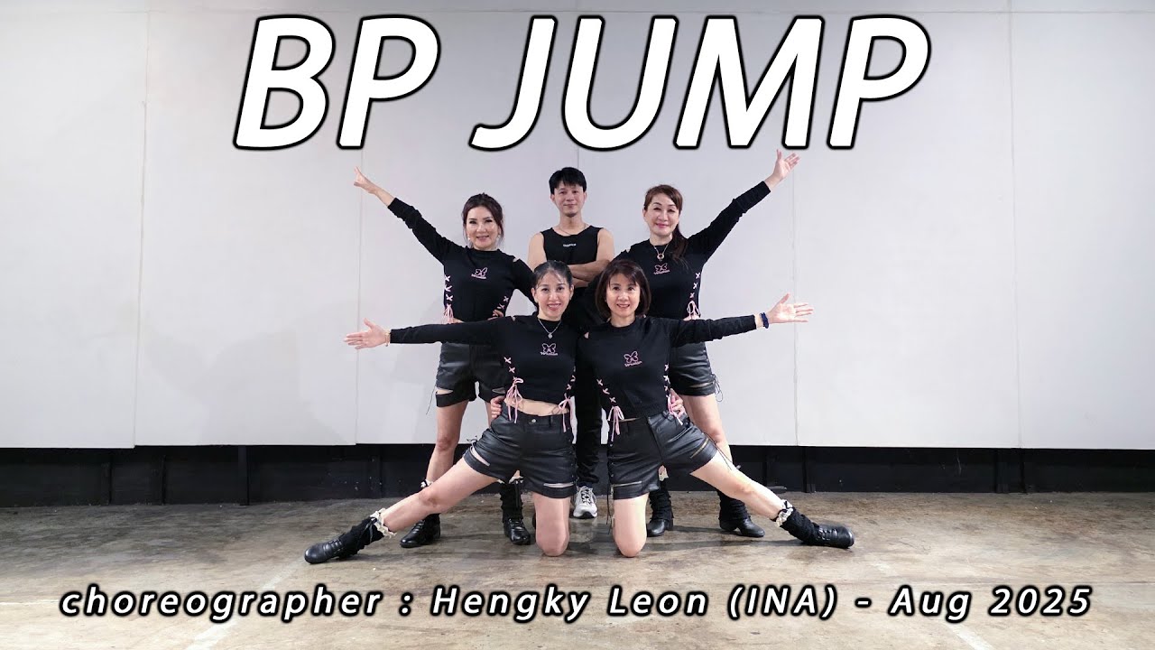 BP JUMP · BLACKPINK 블랙핑크 - JUMP 뛰어 | LINE DANCE | THE ANGELS | Demo & Tutorial | Hengky Leon