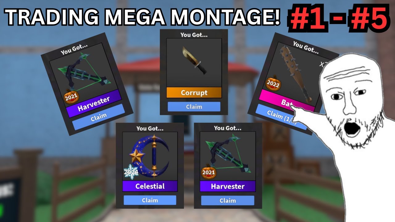 Road to Gingerscope MM2 MEGA Trading Montage (CRAZY WINS!)