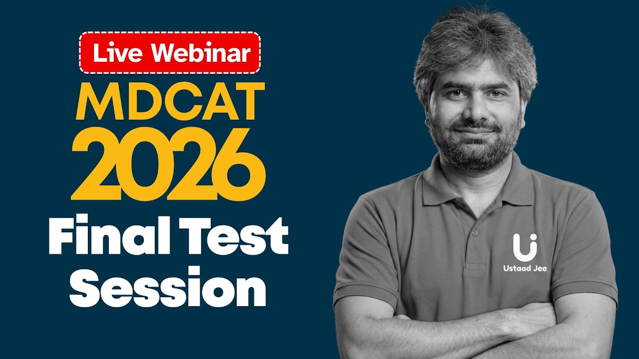 Free Live Webinar | Final Test Session | MDCAT 2026
