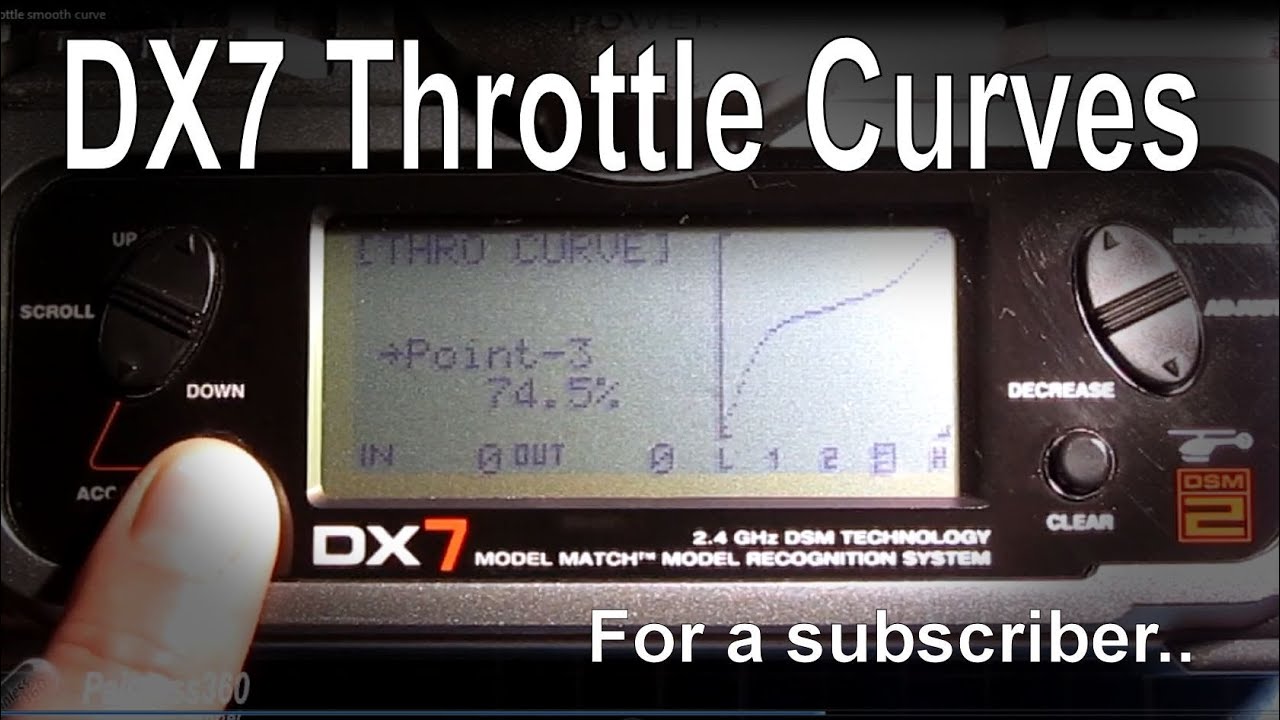 DX7 smooth throttle curve - how to