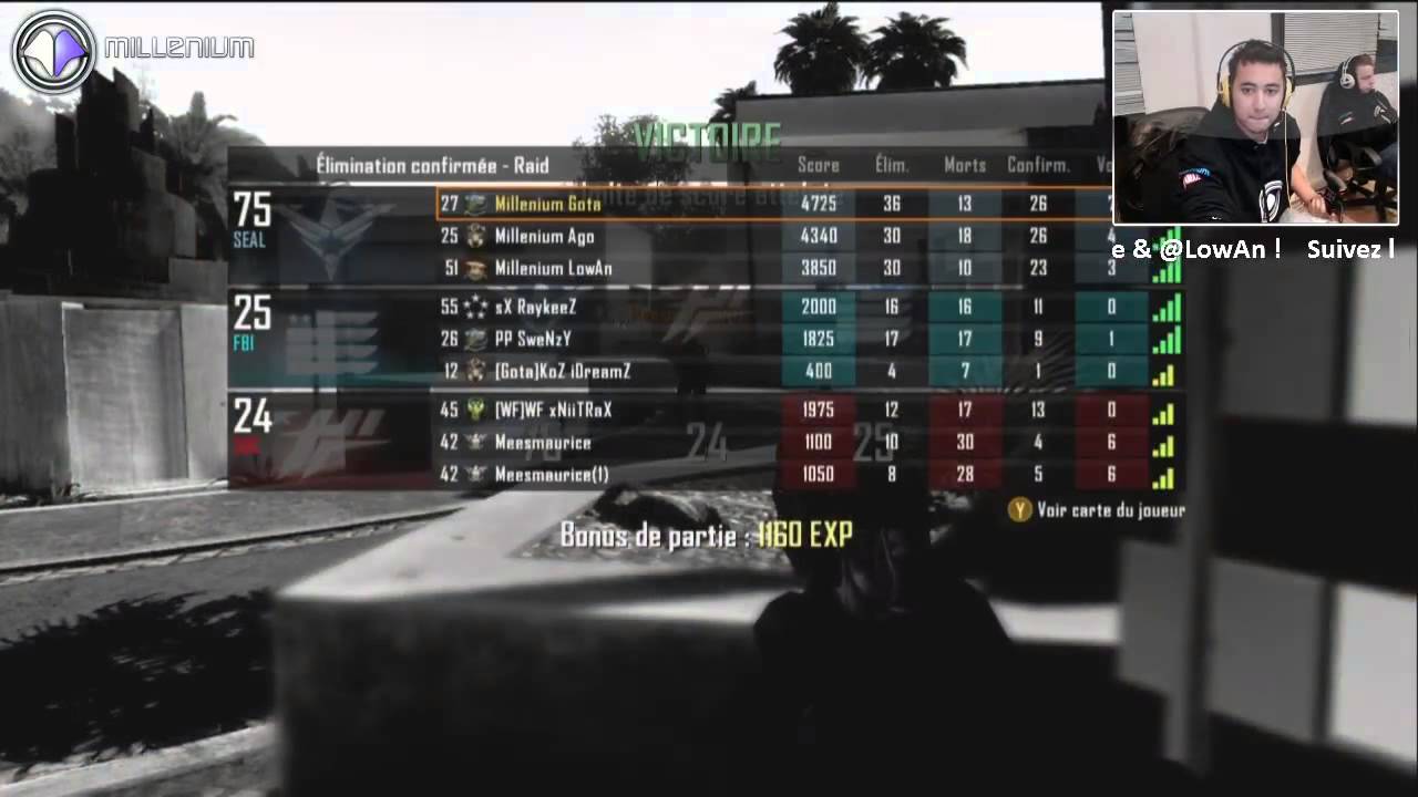 Gotaga, Low4n, D1ablo, Agonie - Black Ops 2 - Stream Marathon à la Gaming House de Millenium