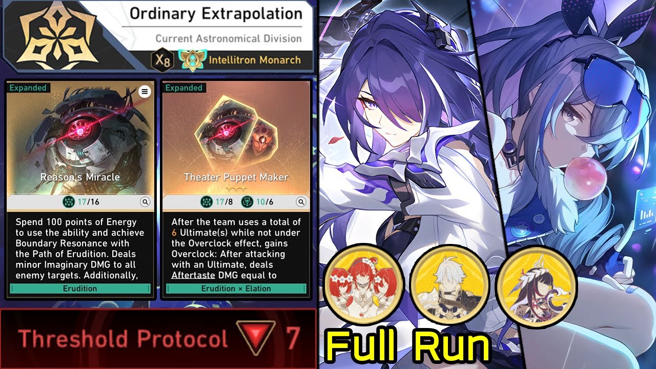 Buffed Silverwolf & Acheron with Theater Puppet Maker Full Run | DU Protean Hero Protocol 7