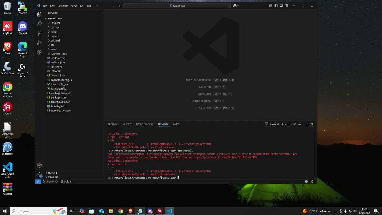 Resolvido: npm n&atilde;o pode ser carregado porque a execu&ccedil;&atilde;o de scripts foi desabilitada  - Windows 10/11