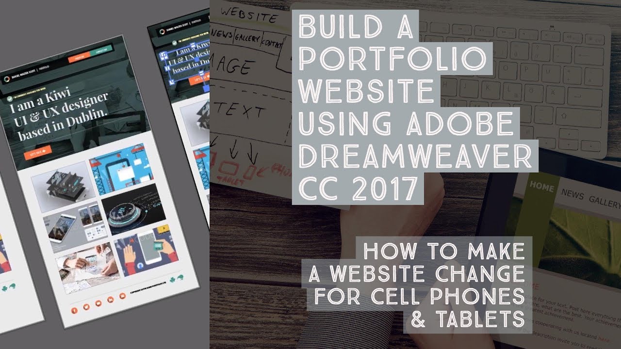 How to make a website change for cell phones & tablets - Dreamweaver Templates [11/38]