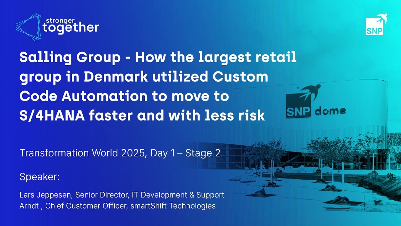 TW25 I Salling Group - How the largest retail group in Denmark utilize custom code automation
