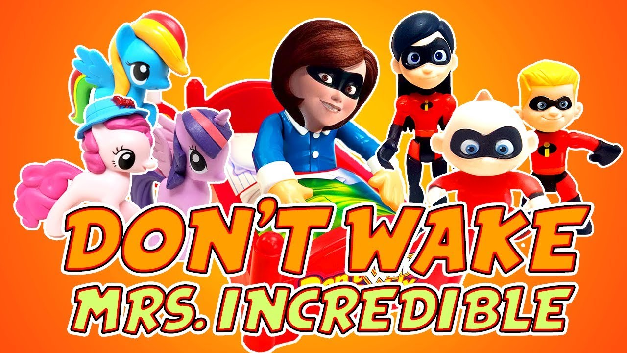 Incredibles 2 & My Little Pony Don't Wake Elastigirl Game! W/ Dash and Violet