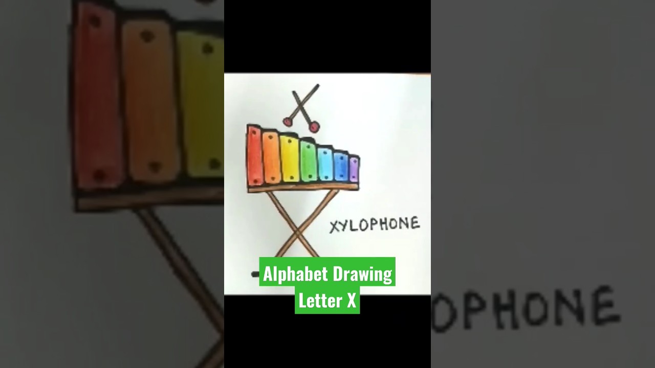 EASY DRAW I Alphabet Drawing with letter 