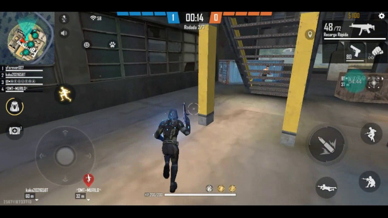 Free Fire Mais um v&iacute;deo de Gameplay curta...