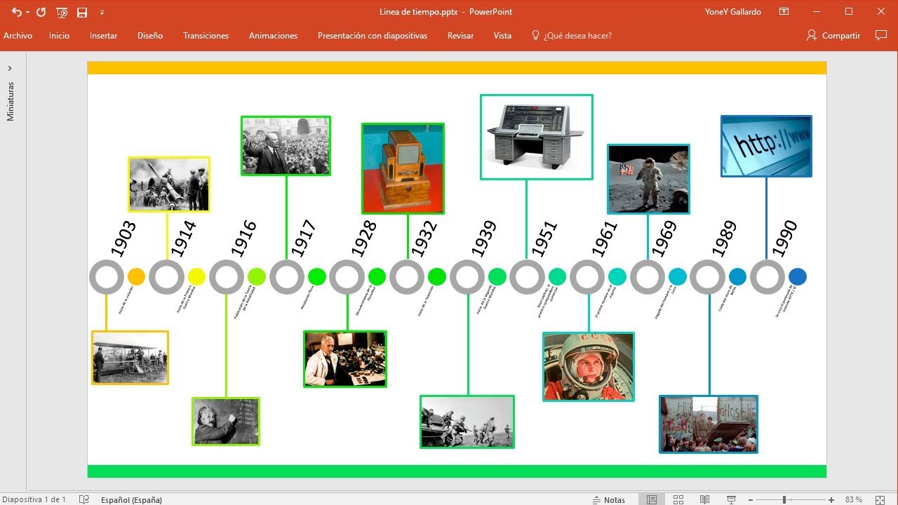 CÓMO HACER UNA LÍNEA DE TIEMPO EN POWERPOINT