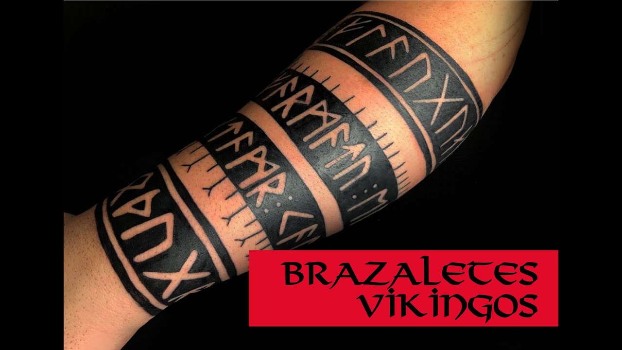 Tatuaje de brazaletes vikingos