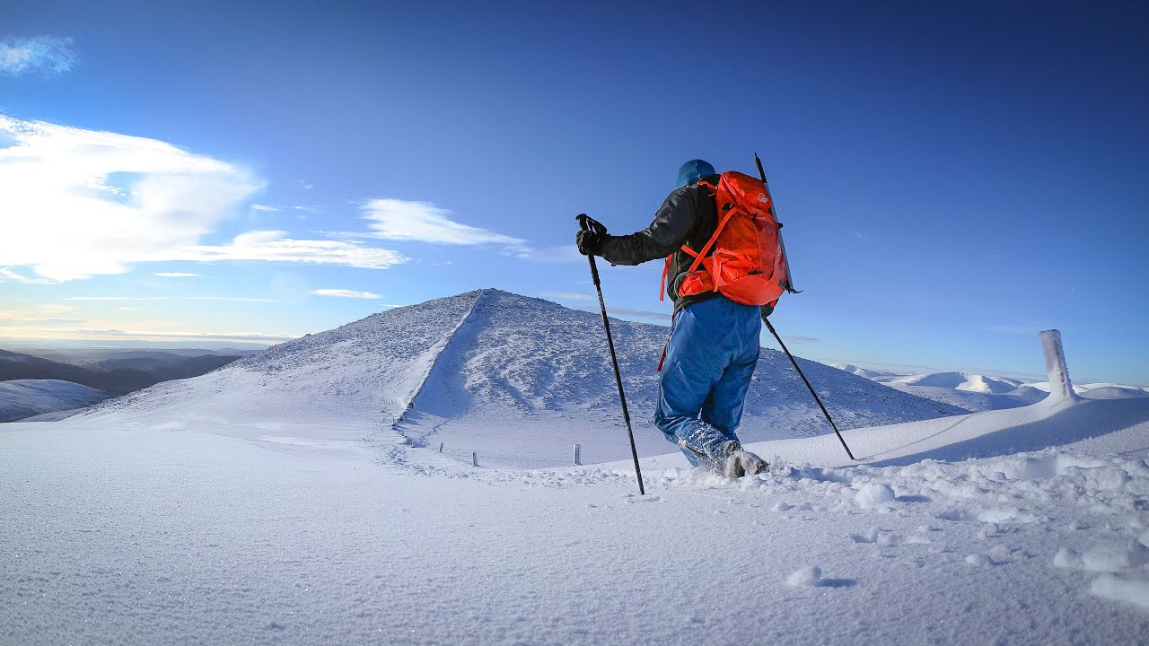 How Deep snow can make Scotland's Easiest Munros difficult !