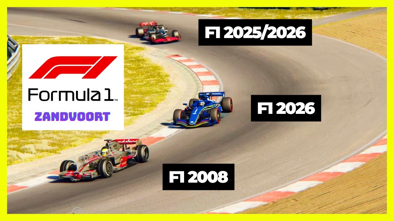 🔥 23 years of F1 technological revolution: F1 2026 vs F1 2008 vs F1 2003 vs F1 2025/26 | Zandvoort