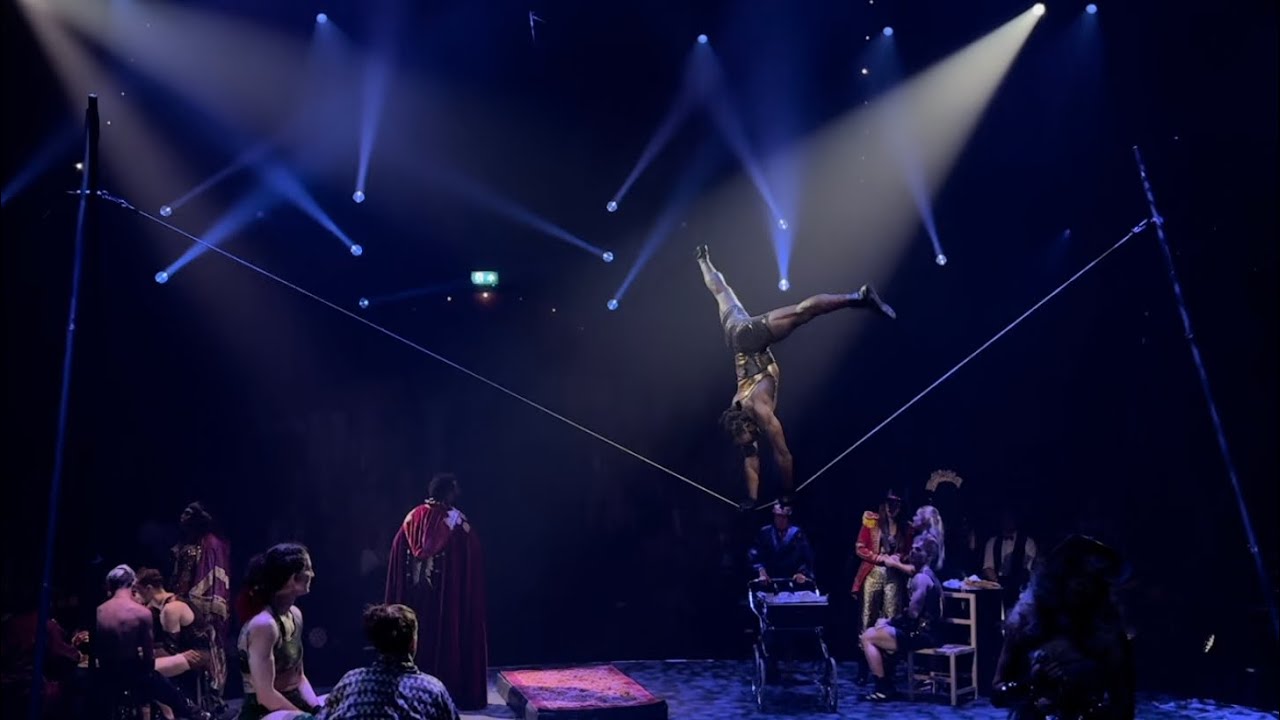 Come Alive the greatest showman in London tightrope  Antino Pansa