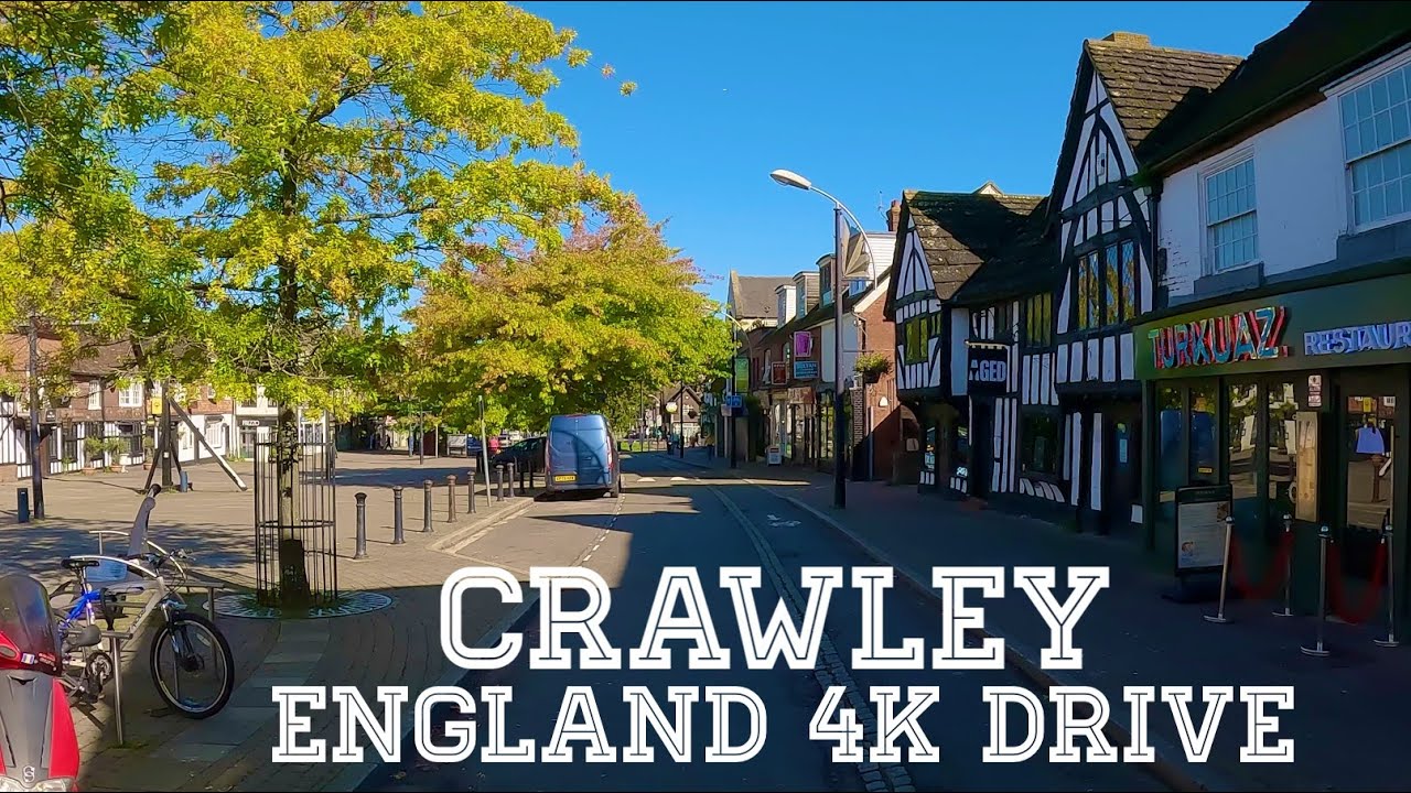 Crawley | West Sussex, England 4K Drive