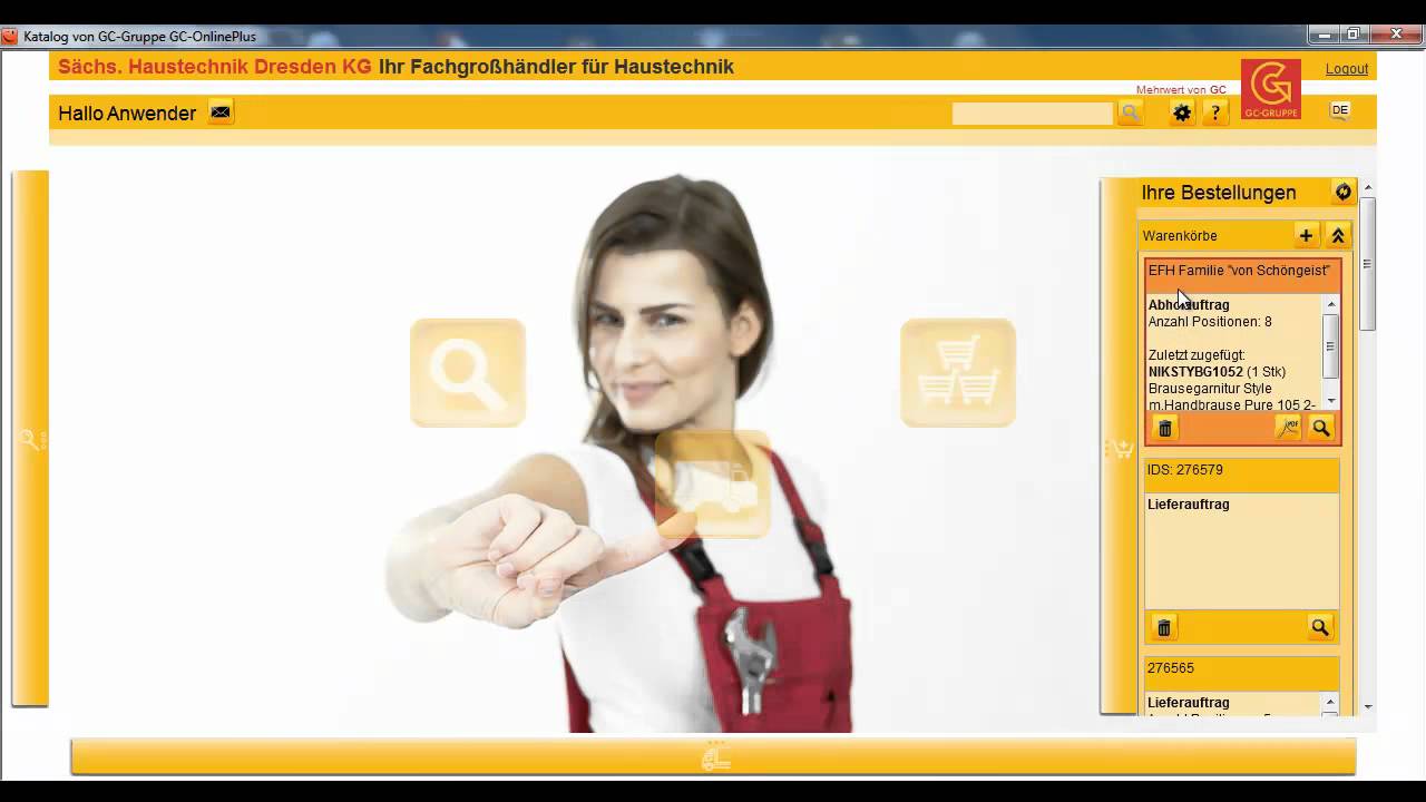 IDS Connect mit GC Online Plus am Beispiel Smarthandwerk