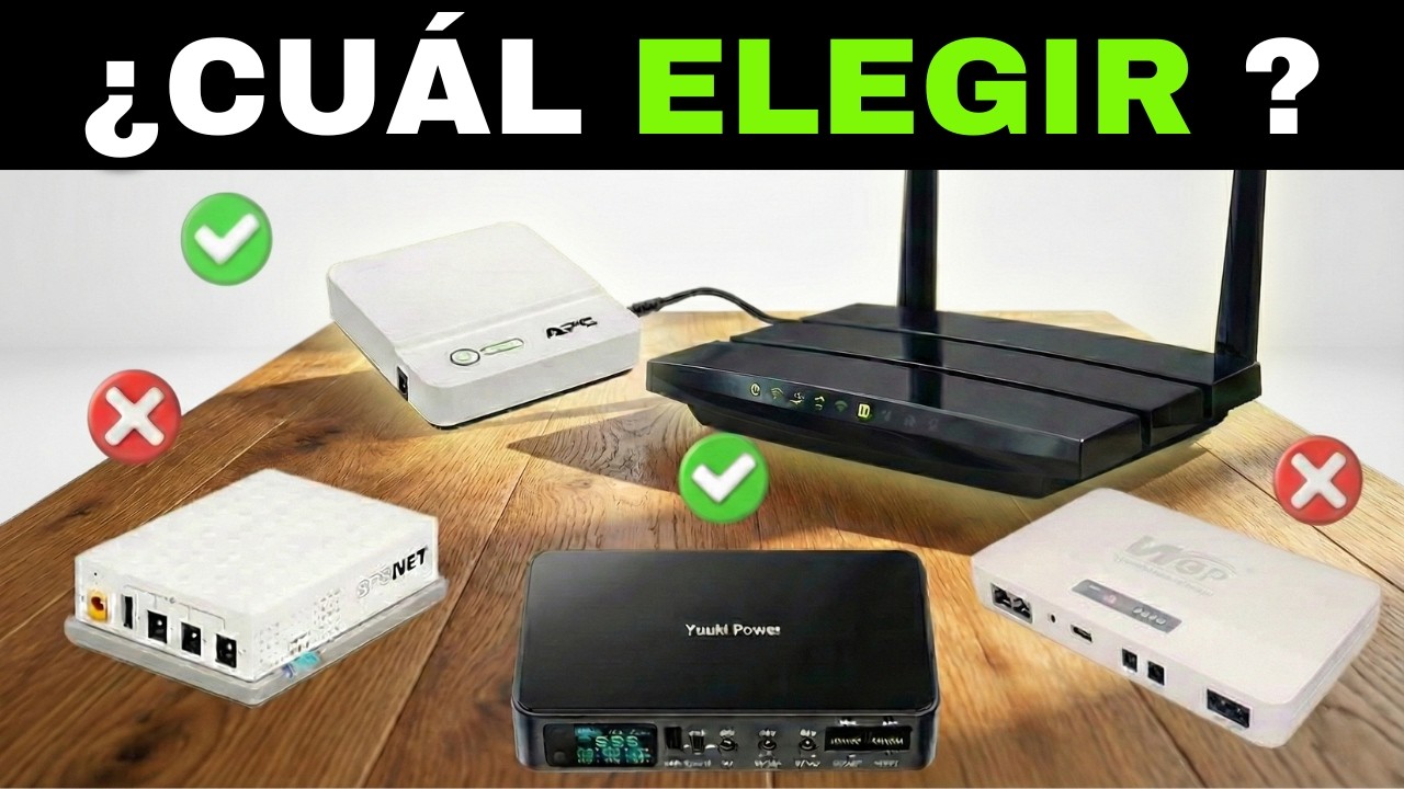 ✅ 7 Mejores Mini UPS SAI para Router [2026] Módem, Cámaras, Alarmas, WiFi
