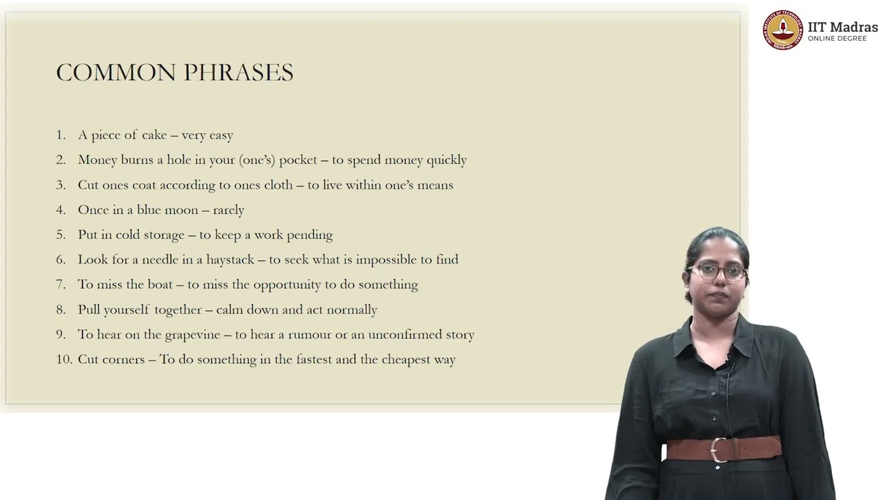 Phrases and Idioms - 1