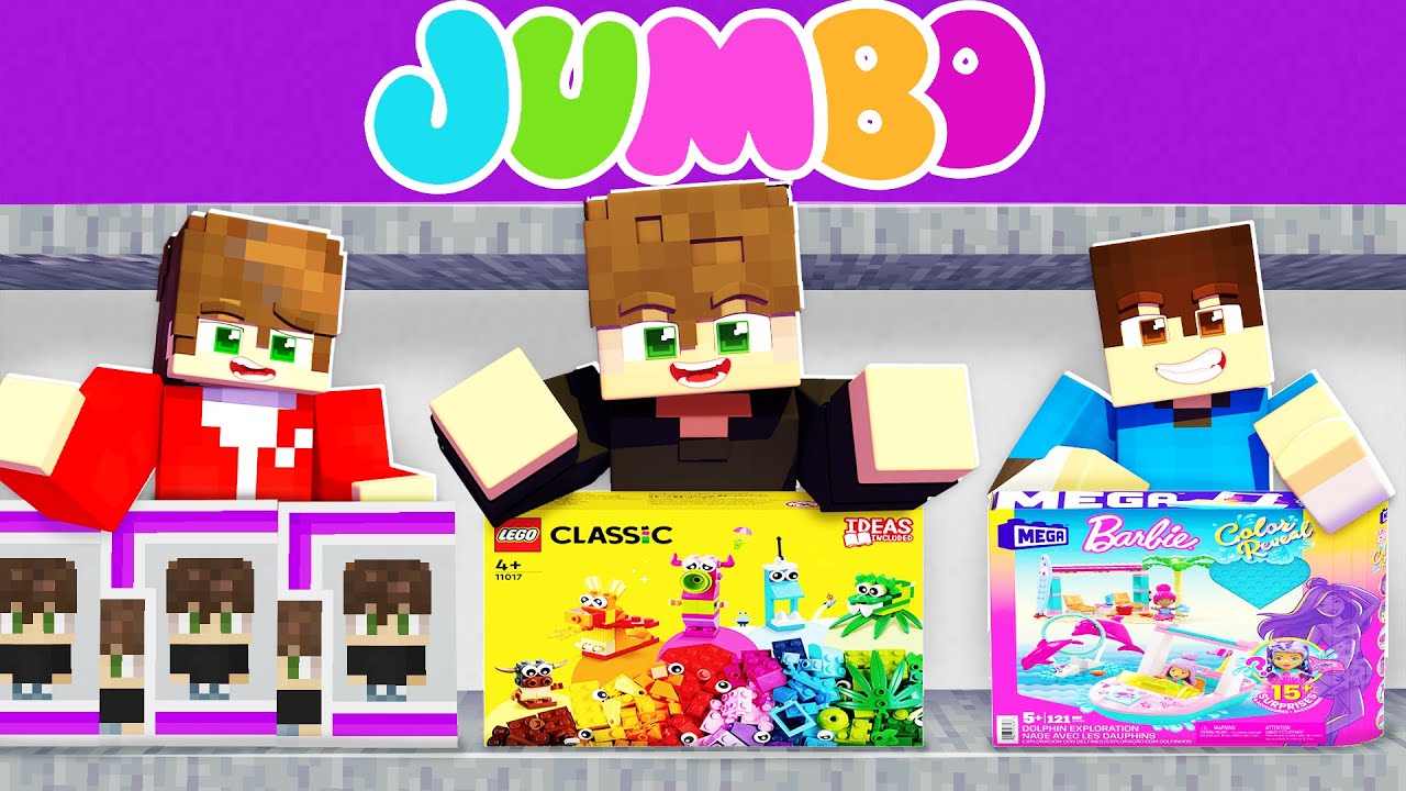 ΠΑΓΙΔΕΥΤΗΚΑΜΕ ΣΤΑ JUMBO στο Minecraft!