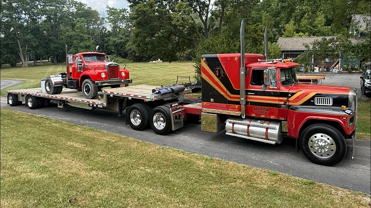 Old iron hauling older iron……. Great way to spend a day