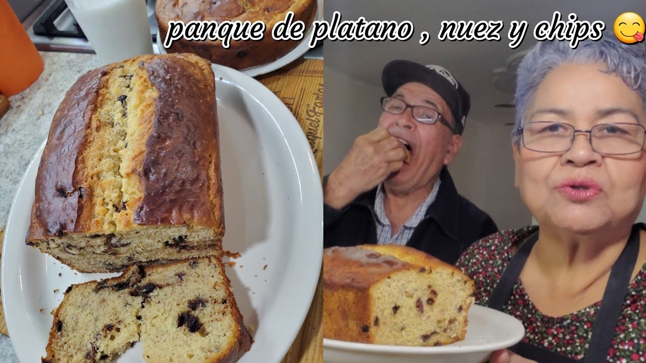 Panque  de platano , nuez y Chips con 1.1/2.c/s de royal ! Riquísimo ! 😋🍞| Cocina Tutuli 