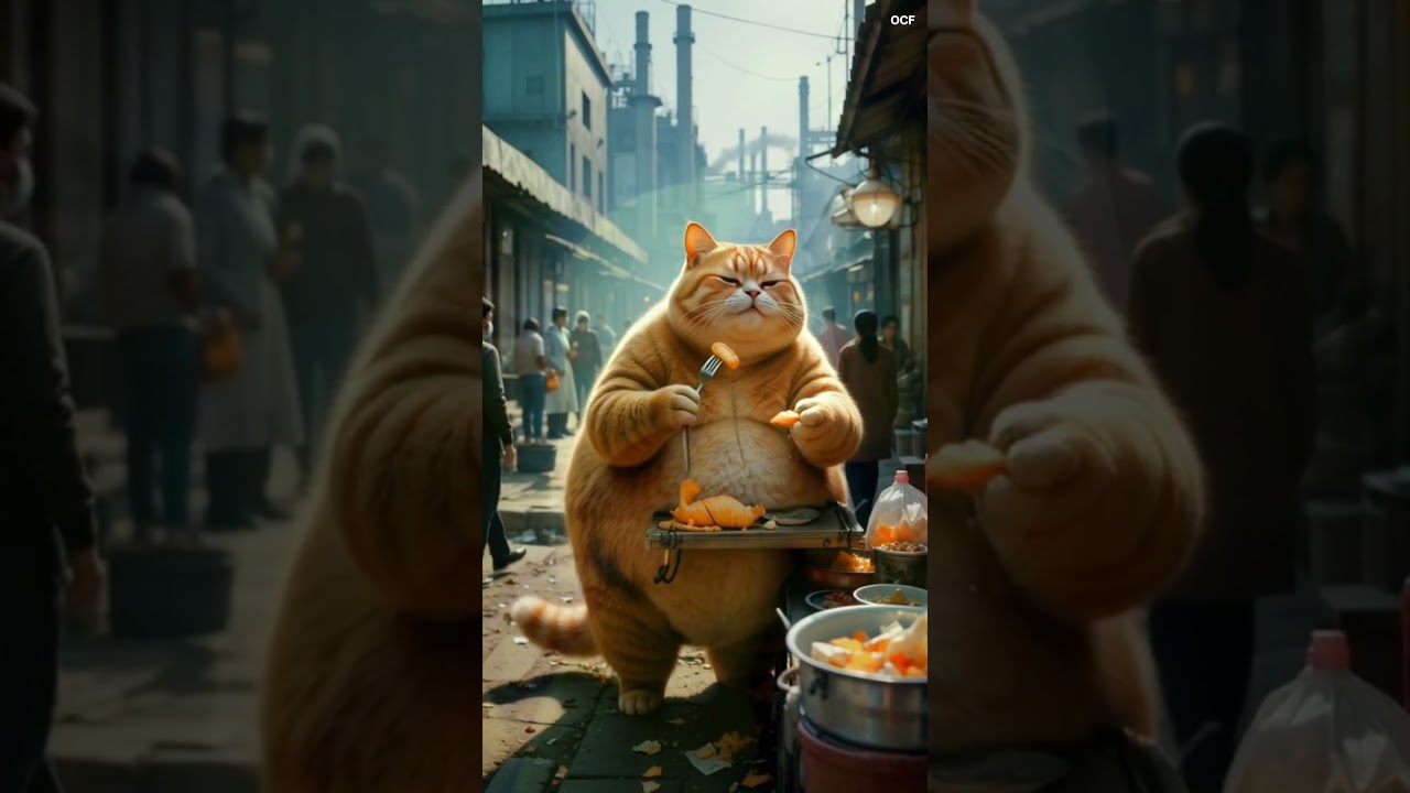 A Fat Cute Cat Story. New Cat's Videos. // ONLY CAT FUN.