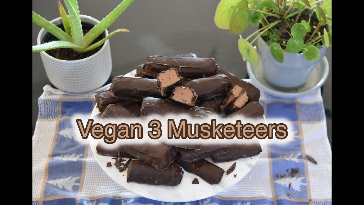 3 MUSKETEERS BARS... BUT VEGAN | Vegan Candy Recipe