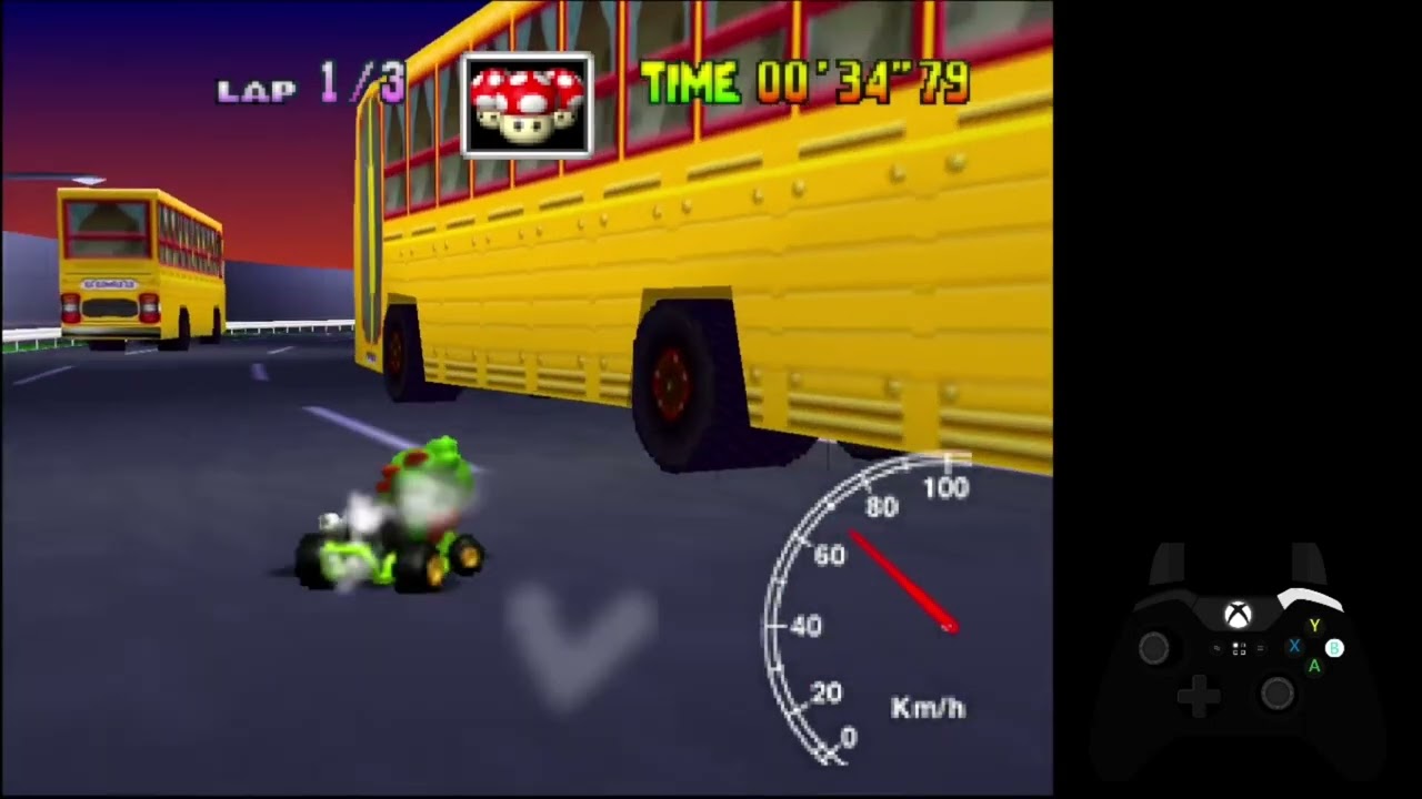 Mario Kart 64 - All shroom-less Time Trial achievements beaten
