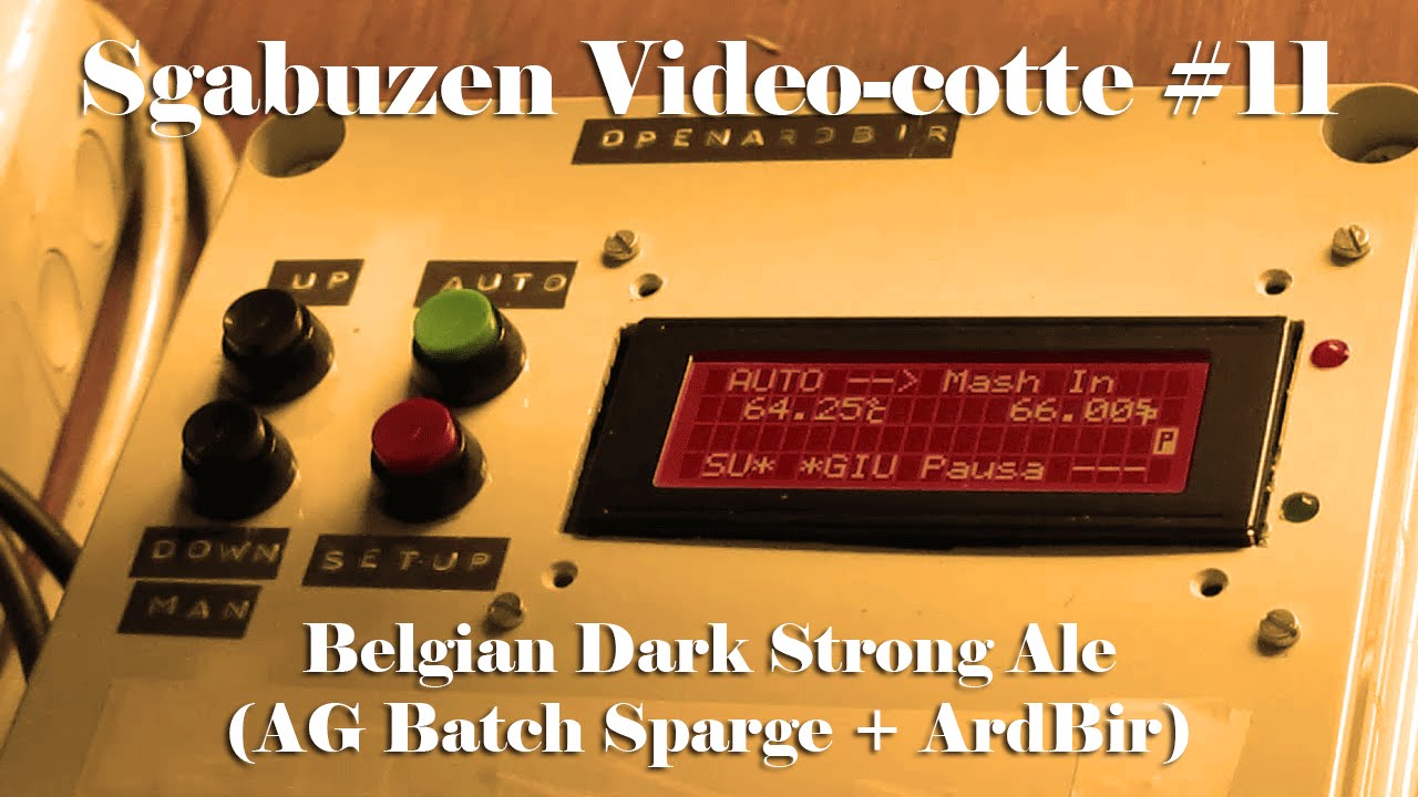 Belgian Dark Strong Ale (AG Batch Sparge + ArdBir) | Sgabuzen Video-cotte #11